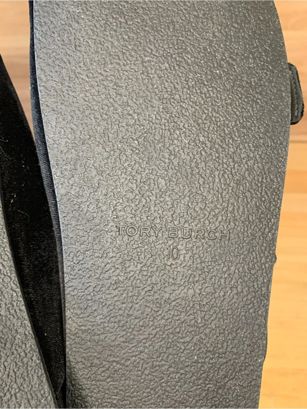 Tory Burch Mellow Pave Black Sandals - Size 10